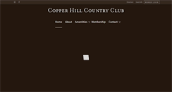 Desktop Screenshot of copperhillcc.com